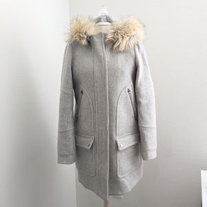 J.Crew Chateau Stadum Cloth by Nello Gori Wool Gray Parka | 2